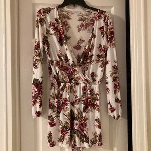 Floral Wrap Romper